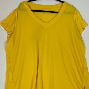 NWOT Susan Graver Yellow Lustra fabric T size 2X